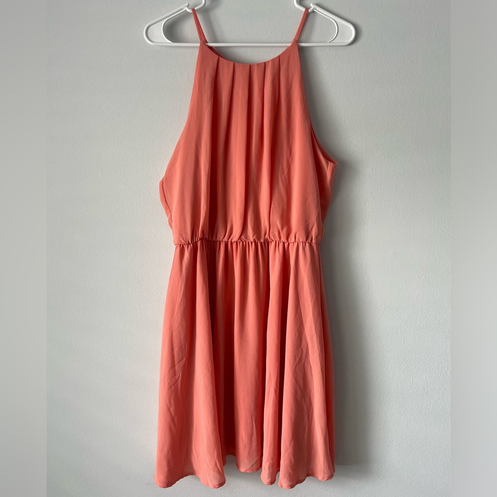 NWOT Dina Be Peach Color Dress | Large